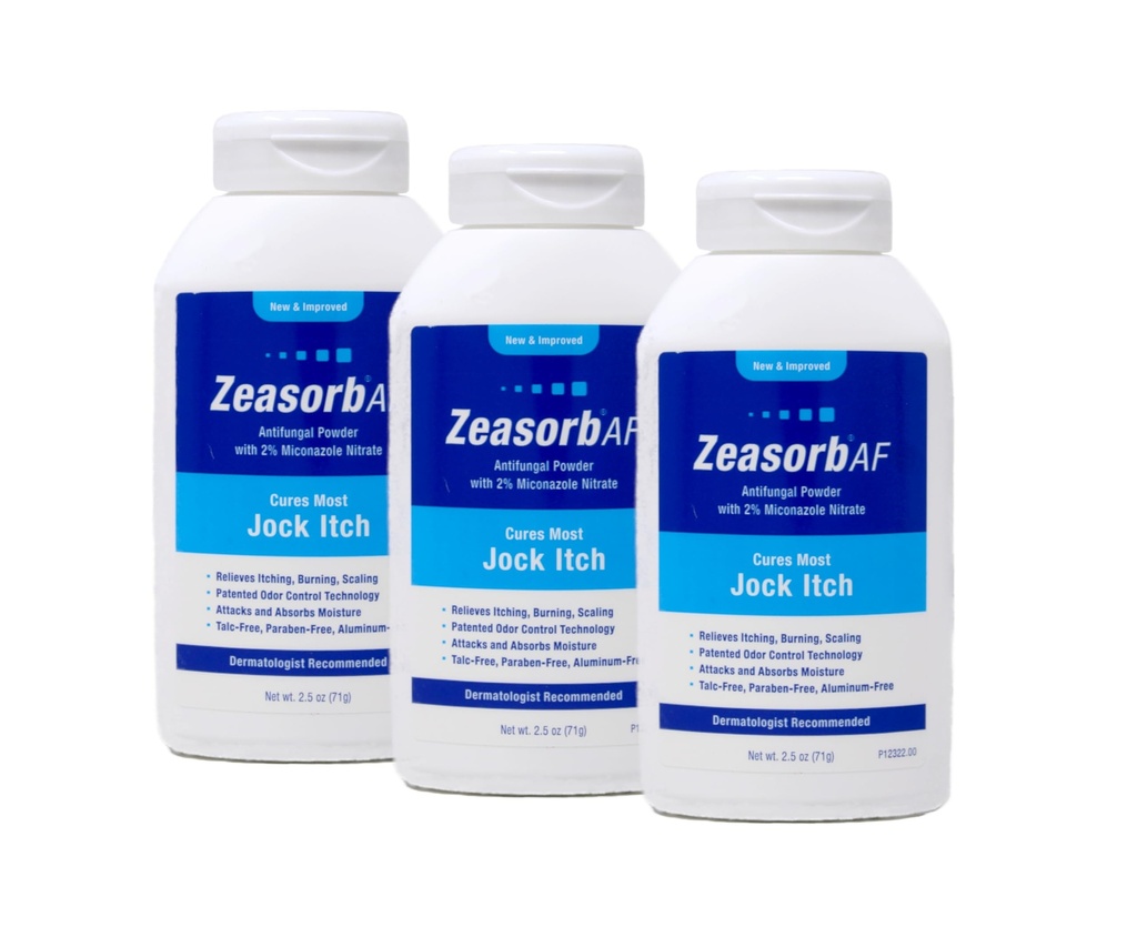 Zeasorb Antifungal Treatment Powder, Jock Itch 2,5 Oz (3 Pack)