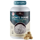 Naturealm Lions Mane Mushroom Supplement Capsules | 30-Day Supply | Organic Brain & Immune Support | 100% Fruiting Body Extract, No Mycelium | Focus, Memory & Mental Clarity