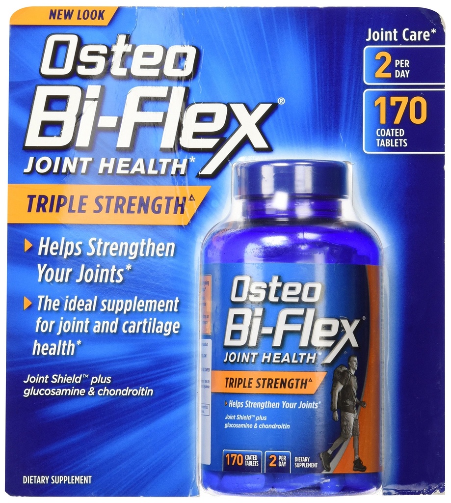 Osteo Bi- Flex tredobbelt styrke - 170 kapsler