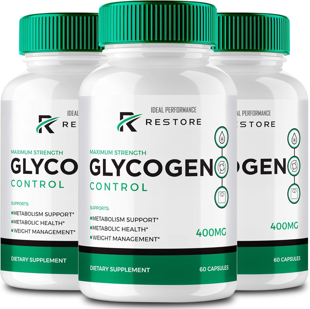 Gendanne Glycogen Control Kapsler, Restoreglycogen Alle naturlige formel piller, Restoreglycogen Control Pills - Maksimal styrke, RestoreglycogenControl Kapsler Officiel formel anmeldelser (3 Pack)