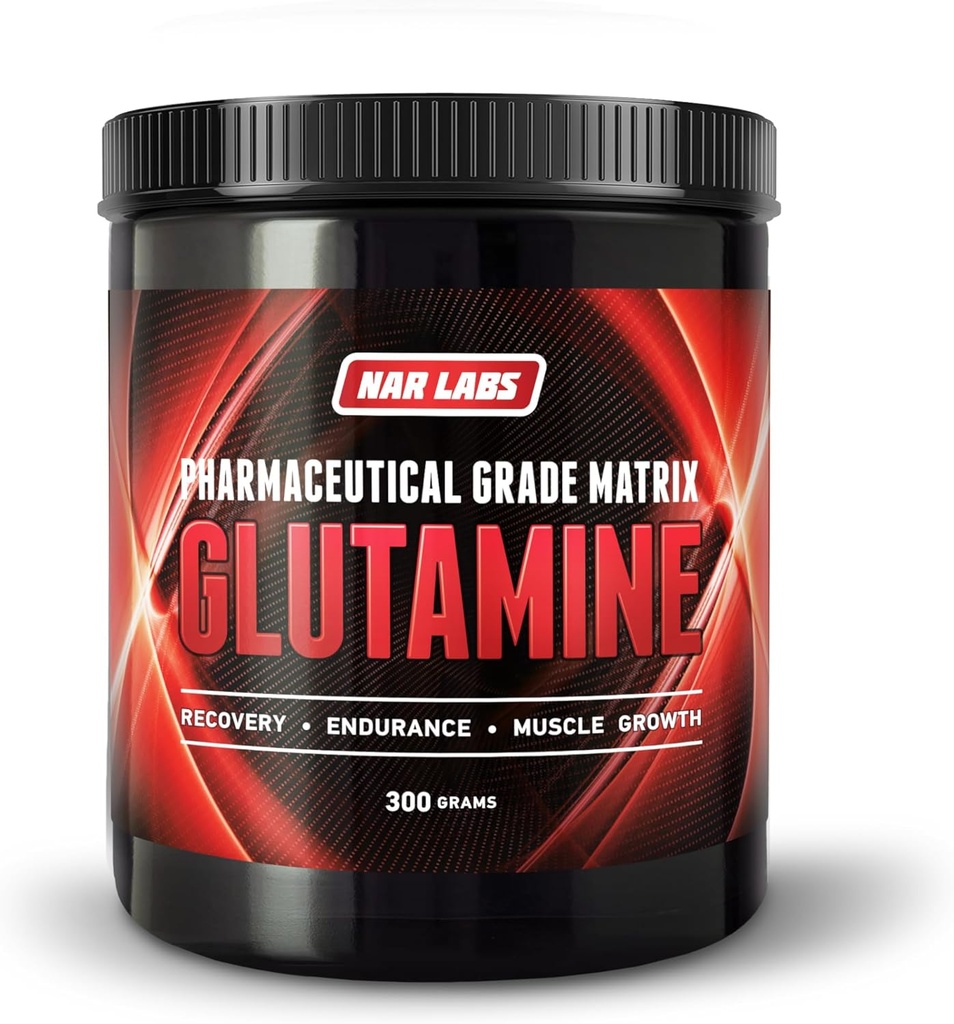 Glutamine Matrix 300 Grams • 124; Natural • 124; Non- GMO • 124; Gluten • Gratis • 124; 60 Tjenester