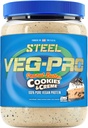 Steel Kosttilskud Veg- PRO - 124; Vegan Protein Powder, Peanut Butter Cookies & Creme - 124; 25 Serveringer (1,93lbs) - 124; Vegan Protein Powder med BCAA Aminosyre- 124; Non Dairy - 124; Lav Carb Formel