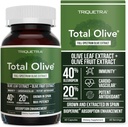Total Olive ® - Olive Leaf Extract (40% Oleuropein) Plus Olive Fruit Extract (20% Hydroxytyrosol) - Fuld Spectrum Extract Grown & Extraded i Spanien - BioPerine Absorption Enhancement (60 Greve)