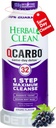 Herbal Clean Qcarbo32 Same Day Detox Cleanse Drink (32 fl oz) - Grape Flavor Full Body Cleanse* Detox Drink for high Toxin Level*, Vitamin B2 and Vitamin B12 for Men & Women