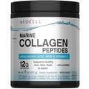 Neocell Marine Collagen med Hyaluronsyre, MSM og C-vitamin, Keto Collagen Kosttilskud, til hudpleje og fælles sundhed, Unflavored, Powder, 7 oz, 1 Canister