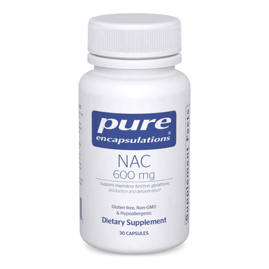 Ren indkapsling NAC 600 mg - N- acetyl cystein NAC supplement til lung sundhed & immunforsvar, leverstøtte & antioxidanter * - med Freeform N- Acetyl- L- cystein - 30 kapsler