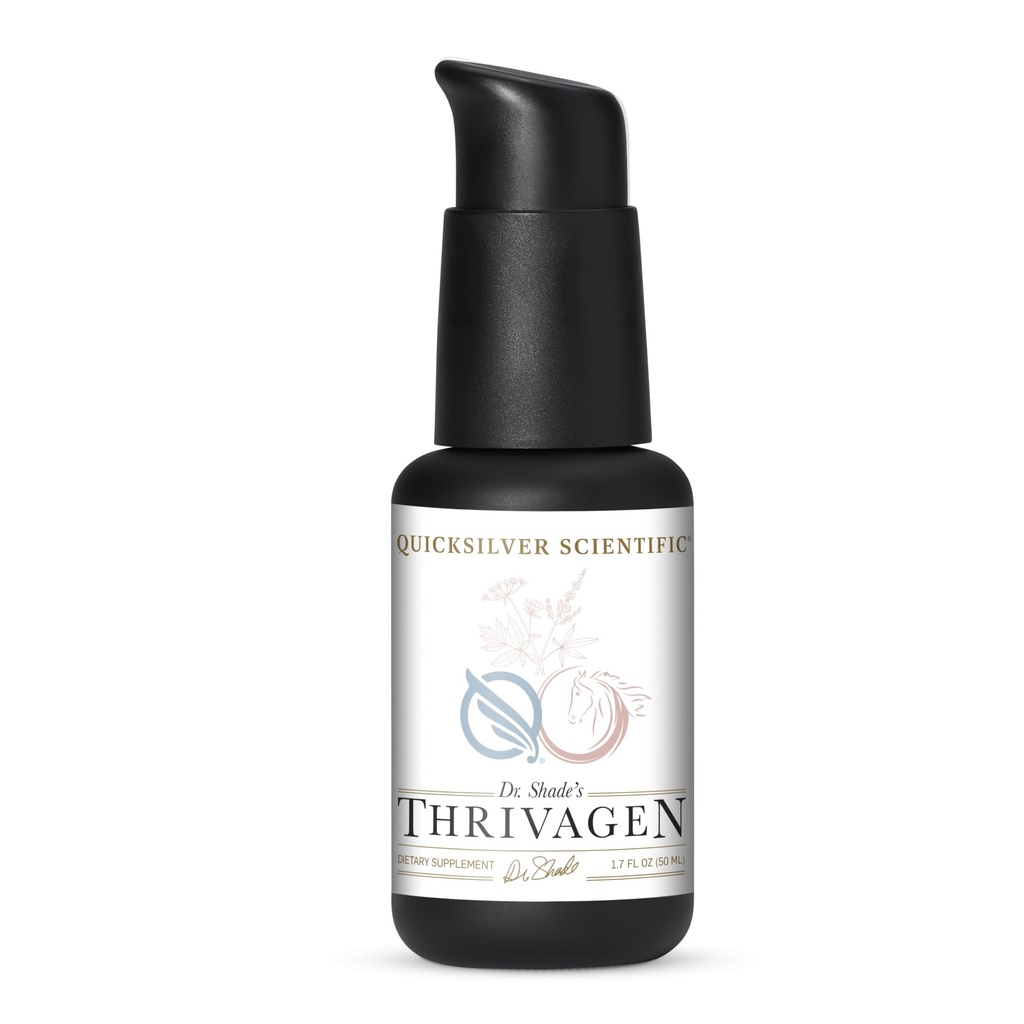 Quicksilver Scientific Thrivagen - Women 's Health Supplement med 15 Energy, Hormone Balance & Adrenal Support Botanicals - Adaptogene urter med Shatavari, Rhodiola & Maca Root (1.7oz / 50ml)