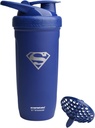 Smartshake DC COMICS Reforce rustfrit stål Protein Shaker Flaske 900 ml ttesmå 124; 30 oz - Læbefast Screw- on Lid - BPA Free - Unisex - Ikke isoleret - Superman Logo
