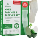 Opvarmning af urtepatches med 2 Compression Sleeves - Selvopvarmende Relief Patches for mænd og kvinder, naturlige ingredienser til lindring support (12 Patch + 2 Compression Sleeves)