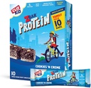 CLIF KID ZBAR - Protein Granola Bars - Cookies og Creme Flavor - Non-GMO - Organic - Frokostboks Snacks (1.27 Ounce Energy Bars, 10 Greve)
