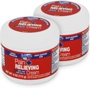 Blue Goo Maksimal styrke smertelindring Cream - Dyb opvarmning Rub til ryg / hals, Sport Muskel / fælles, Sprains, Bursitis, Strains - 2 pakker 4 oz, Lavet med 100% Pure Emu Oil
