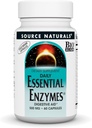 Source Naturals Essential Enzymes 500mg Bio-Aligned Multiple Enzyme Supplement Herbal Defense for Digestion, Gas, Constipation & Bloating Relief - Supports Immune System* - 60 Vegetarian Capsules