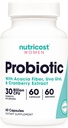 Nutricost Probiotic for Women 30 Billion CFU, 60 Kapsler - Kompleks med Acacia Fiber, Uva Ursi & Cranberry Extract, Non- GMO & Gluten Free