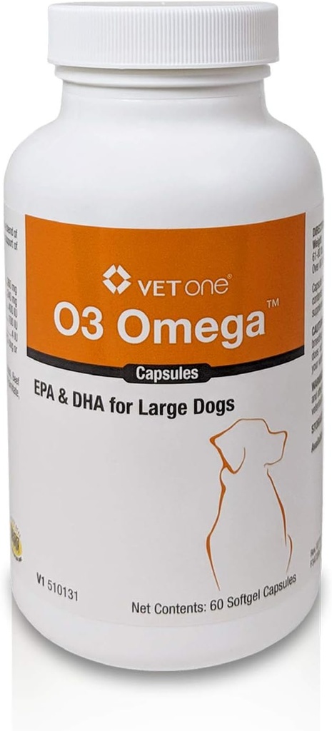 VetOne 03 Omega Soft Gel 60 Count Caps til store hunde