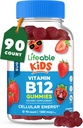 Lifeable Sugar Free Kids Vitamin B12 Gummies B12 Gummies B124; 1000 mcg B124; Great Tasting B12 Vitamin B12 for Kids B124; Energy, Mood, og Metabolisme Support B124; B 12 Vitamin Gummies til Drenge og Piger B124; 90 Gummies