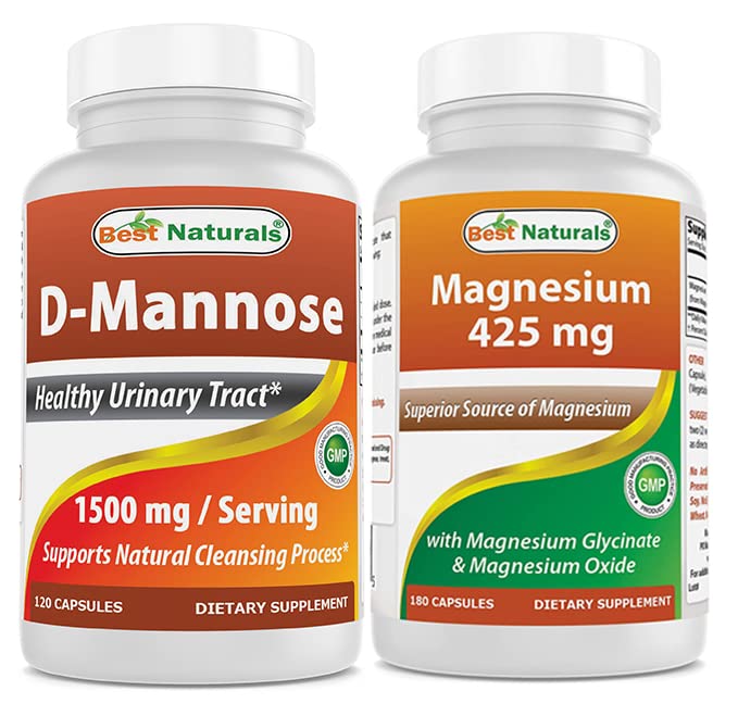 Bedste Naturals D- Mannose 1500 mg & Magnesium Glycinate 425 mg