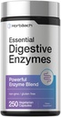 Horbäach Essential fordøjelsesbesvær Enzymes against 124; 250 Kapsler Measures 124; Kraftfuld Enzyme Blend for Mænd & Kvinder Measures 124; Non- GMO & Gluten Free Supplement