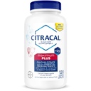 Citracal Maximum Plus, 650 mg Calcium Citrate, let absorberet og let opløseligt med 25 mcg (1000 IE) D3- vitamin, ben- helbredssupport, kalciumtilskud for alderen 12 +, 120 Tæl (Emballage May Vary)