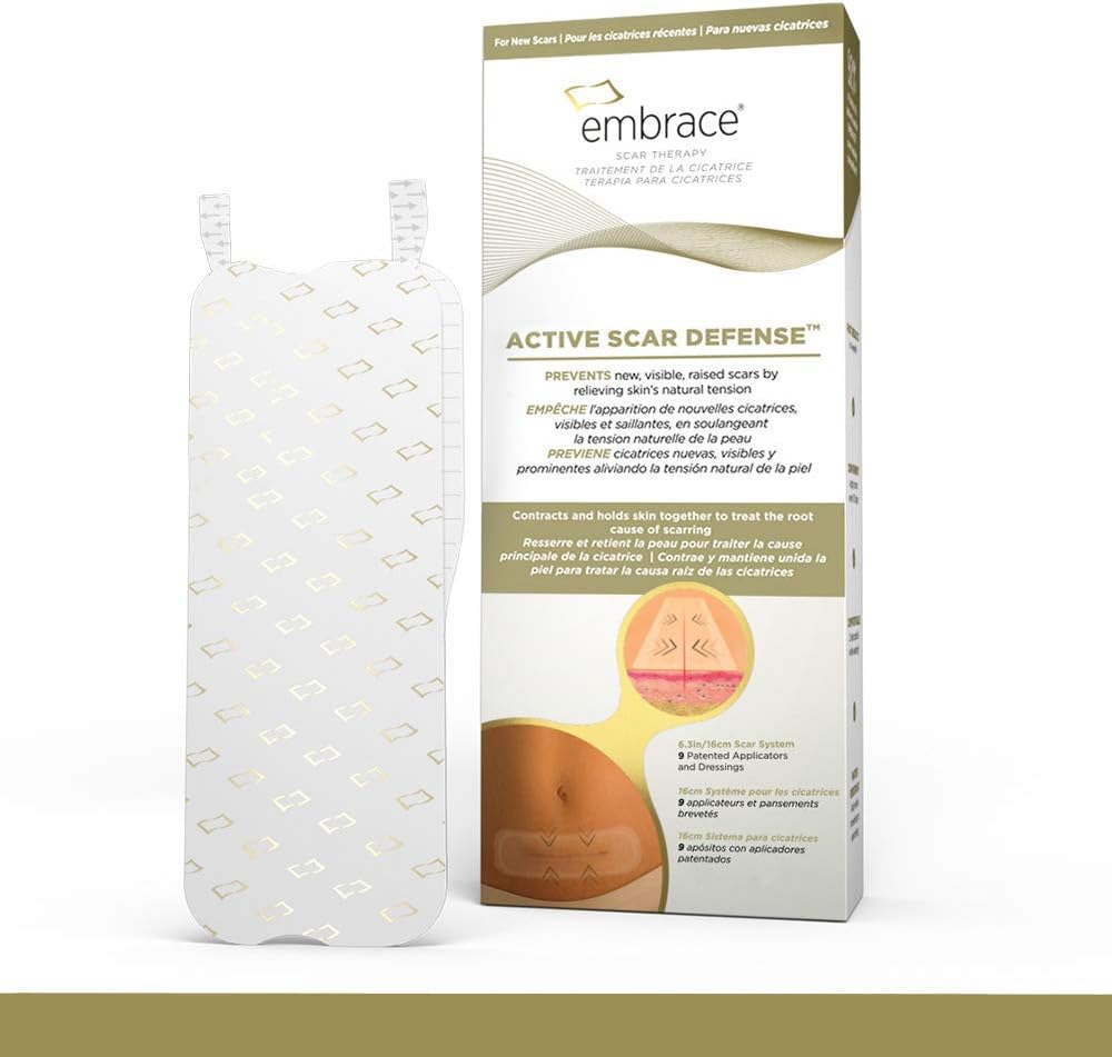 Tag aktiv Scar Defense til New Tummy Tuck Scars, FDA- Cleared Extra- Large Silicone Scar Sheets, 30 dages forsyning