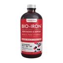Flydende jerntilskud - 124; Organisk Certificeret, Berry Flavor - Hel Food Vitamin C Absorption Boost & Blood Building B Vitaminer - Methyl B12, L- Methylfolat & B6 - Understøtter sunde jernniveauer - 7,6 oz
