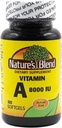 Naturens Blend Vitamin A 8000 IE - 100 Softgels - Understøtter Eye Health, immunfunktion for Vision Support