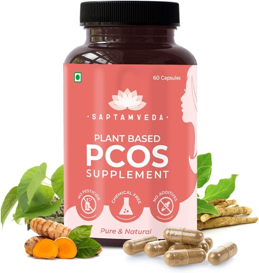 Plantebaseret PCOS / PCOD Supplement 60 Veg kapsler (500Mg) Pack 1