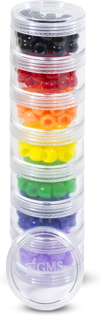 7 dages medicinpille Organizer - stabelbar pille boks - Fits små tabletter & vitamin kosttilskud - Hold din daglige & ugentlige medicin organiseret på ét sted - Lille - Clear