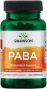 Swanson PABA - Powerful B Complex Support Red Blood Cell Dannation - Folinsyre komponent hjælpemiddel ilt til celler og hud sundhed støtte - (120 kapsler, 500mg hver)