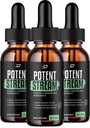 Potent Stream Drops for Health - Potent Stream Supplement, Maksimal Styrke Potent Streame Droppers, 2024 Ny forbedret formering, (3 Pack - 3 Måned Supply)