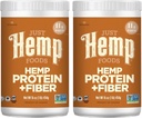 Bare Hamp fødevarer Hamp Protein Powder Plus Fiber, Non- GMO Verificeret med 11g protein & 11g af Fiber per servering, 16 oz - Packaging May Vary (pakke med 2)
