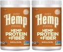 Bare Hamp fødevarer Hamp Protein Powder Plus Fiber, Non- GMO Verificeret med 11g protein & 11g af Fiber per servering, 16 oz - Packaging May Vary (pakke med 2)
