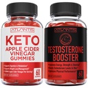 Atlantis Nutrition Keto Apple Cider Vinegas 60 Gummies + Testosteron Booster 2- Pack (120 Gummies)