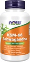 Now Supplements, KSM- 66 Ashwagandha ®, Stress and Sleep Support, 90 Veg Kapsler