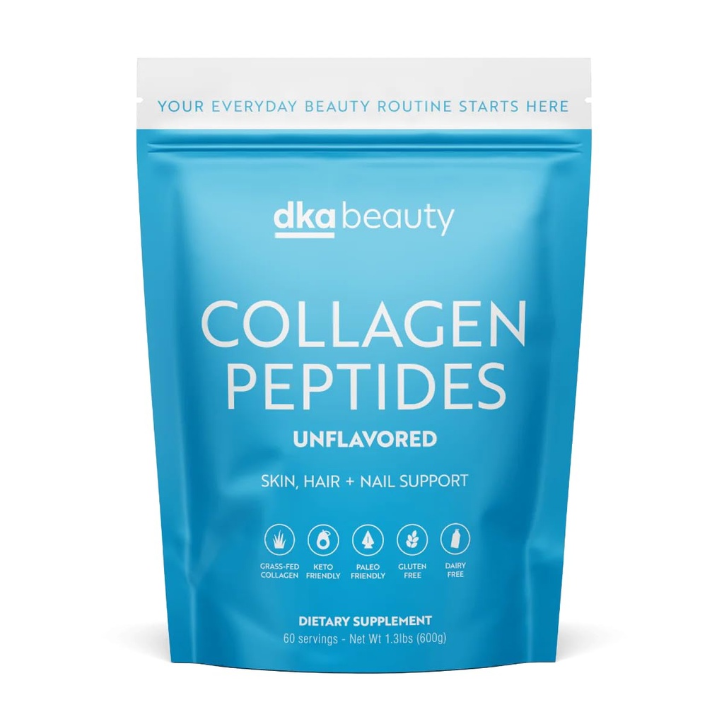 Dr. Kellyann Unflavored Collagen Peptider Powder (60 Servere) - Grass- Fed, Keto & Paleo- Friendly, Non- GMO, Gluten- Free, 1 Pack