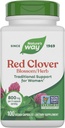 Nature 's Way Red Clover Blossom Herb, Traditional Health Support for Women *, 800 mg pr. 2-Capsule Serving, Non- GMO Project Verified, Red Clover Supplement, 100 Vegan Kapsler (Packaging May Vary)