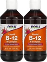 Now Foods Vitamin B- 12 Liquid, 8oz (pakke med 2)