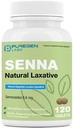 Puregen Labs Senna 8, 6 mg Tablets (120 Count) - Natural Sennosides Vegetabilsk Laxative for Forstoppelse, Bloating, Gas, Uregelmæssighed Relief