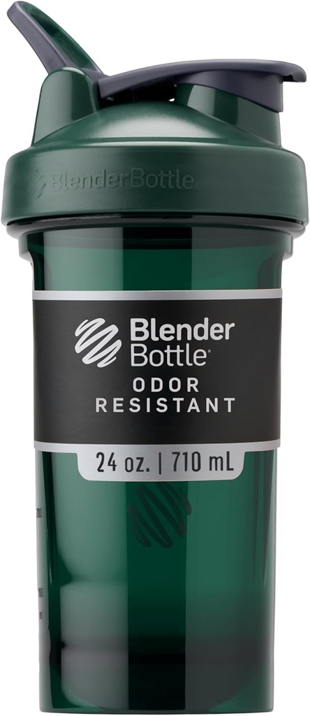 BlenderBottle Shaker Flaske Pro Series Perfekt til Protein Shakes og Pre Workout, 24-Ounce, Grøn