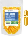 XPRS Nutra Størrelse 000 Tomme kapsler - 100 Tomme Tomme Gelatine kapsler - DIY Supplement Pill Filling - Fyldelig farve Gel Caps piller til Do- It- Yourself Kosttilskud (Guld)