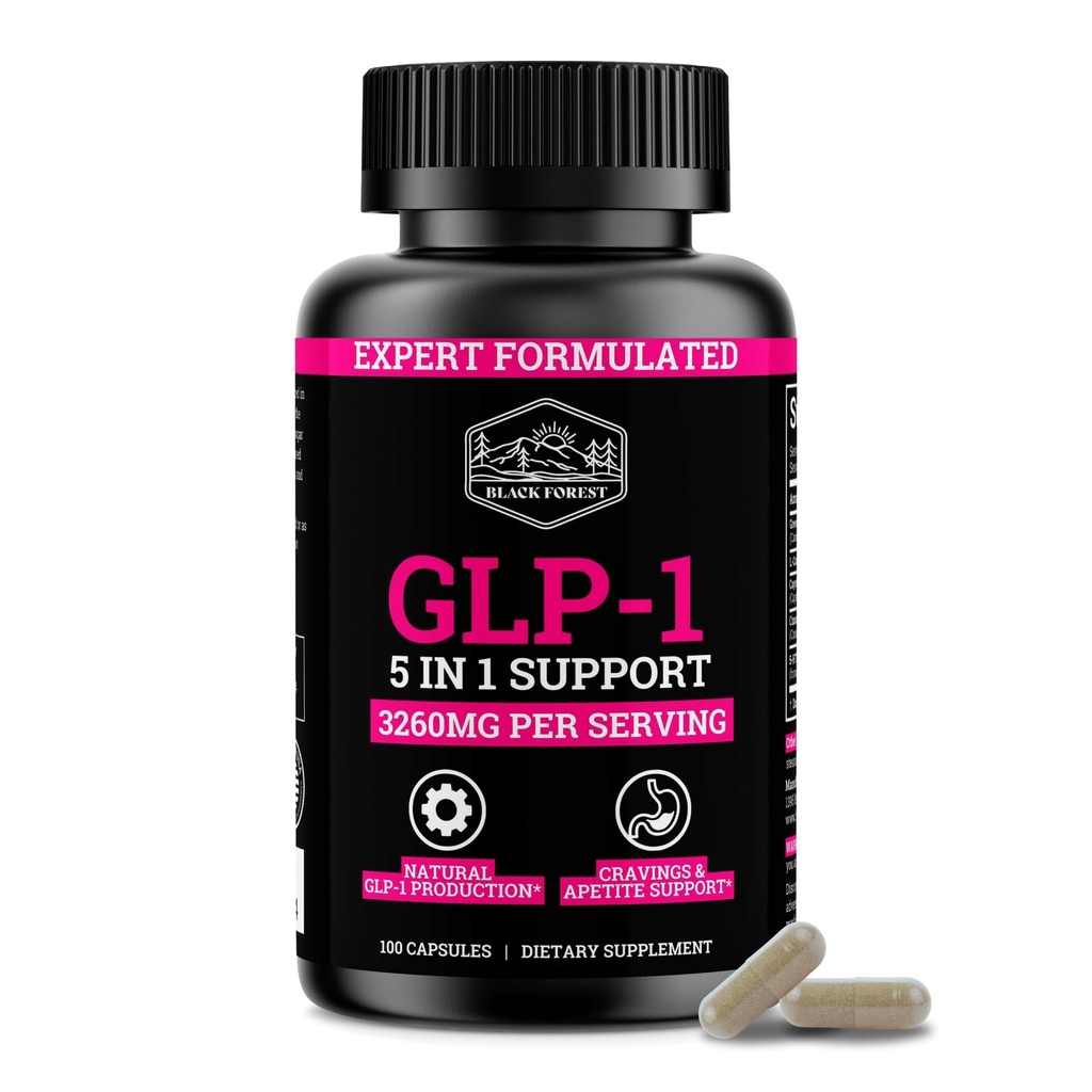 GLP-1 Supplement Support (GLP-1 Supplement Kvinder) GLP Activate med GLP-1 Probiotic & Green Tea Extract (5 i 1 GLP-1 Booster) 3260mg Per Servering (1 måned Tilgang) For Metabolisme Support
