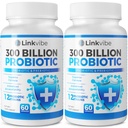 Probiotisk 300 Millioner CFU - 12 Strops med økologiske Prebiotika til fordøjelse & Gut, Immun, Bloating Health - Probiotika til kvinder og mænd - Daily Dairy Free, Hylde Stable - 120 Tællere