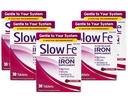 Slow Fe Slow Release Iron Supplement, High Potency, En gang om dagen, blid på System, 30 tabletter (pakke med 5)