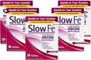 Slow Fe Slow Release Iron Supplement, High Potency, Once a Day, Gentle on System, 30 Tablets (Pack of 5)