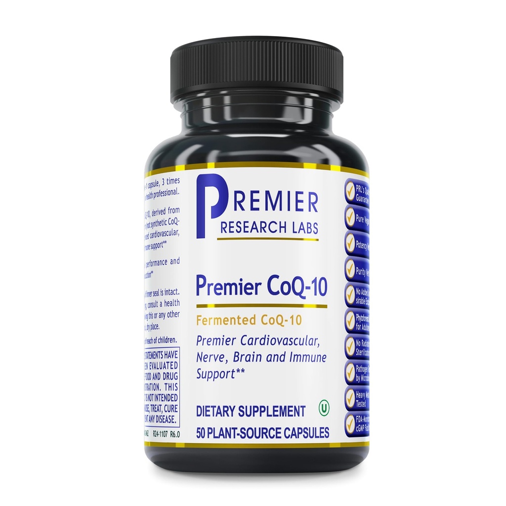 Quantum Nutrition Labs CoQ- 10 Qultured - Coenzym Q10, Co Q 10 Supplement, 100mg kapsler til hjertesygdomme, nerve, og immunstøtte, Ubiquinol Co Enzyme Q- 10 med røde alger - 60 vegetariske kapsler