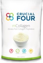 Crucial FOUR - mCollagen (Grass Fed Collagen Peptide Powder) – Amino Acids – Perfect for Sports Recovery Protein Supplement – Supports Hair, Skin, Nails, and Joint Health - Organic and Non-GMO (16oz)