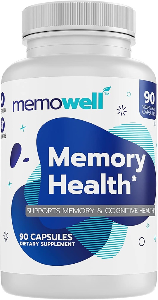Brain supplement - Avanceret hukommelse formel for hjerne sundhed - 90 kapsler - Brain booster supplement for hukommelse, Klarhed, koncentration - hukommelse booster for sind fokus - (30 dages forsyning)