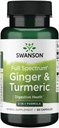 Swanson Full Spectrum Ginger & Gurkemeje 60 Kapsler