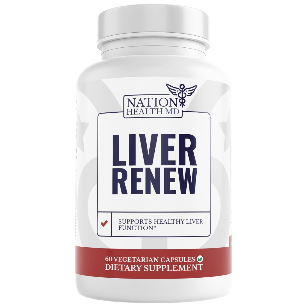 Lever Renew - Lever renser Detox & Reparation - Lever Support med Artichoke Extract, Milk Thisle, Mælkebøtte og gurkemeje - 60 kapsler