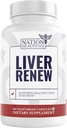 Lever Renew - Lever renser Detox & Reparation - Lever Support med Artichoke Extract, Milk Thisle, Mælkebøtte og gurkemeje - 60 kapsler