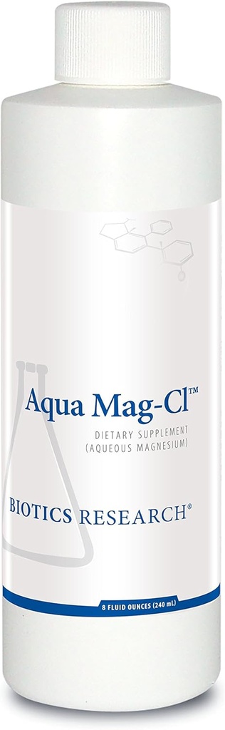 Biotics Research Aqua Mag- Cl ™ Let at tage flydende formel, 200 mg Magnesium, Biotilgængelig, Promoces relaxation, Kardiovaskulær Sundhed, Knoglestyrke, Forbedrer søvn 8 Væske Ounces